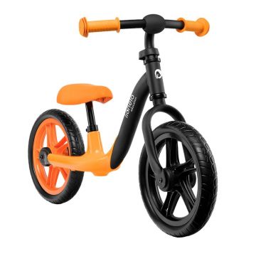 Bicicleta fara pedale, Lionelo, Alex, Usoara, Cu ghidon si sa reglabile, Greutate 3.3 Kg, Cu roti din spuma EVA, 12 inch, Orange