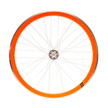 Roata single speed/fixie aluminiu portocaliu 700-32H