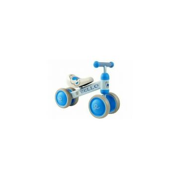 Bicicleta fara pedale, cu roti duble, pentru copii, Blue Bello, LeanToys, 5263