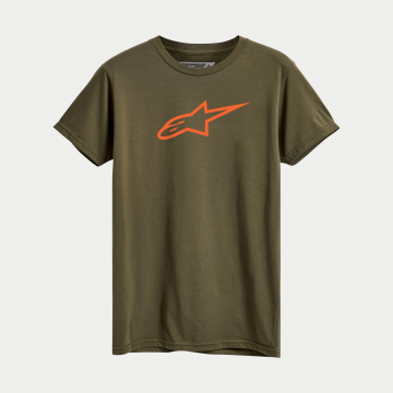 Tricou Alpinestars Ageless Classic Tee Verde/Portocaliu L