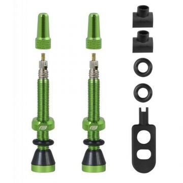 Set 2 valve Tubeless Force 2xFv 44mm, Verde