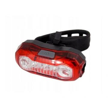 Stop bicicleta 5 LED-uri SMD, Esperanza, 120 lumeni, acumulator reincarcabil USB, 5 moduri lumina