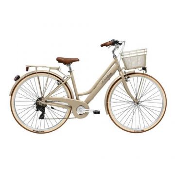 Bicicleta Adriatica Retro Lady, Roti 28inch, Frane V-Brake, 6 viteze (Maro)