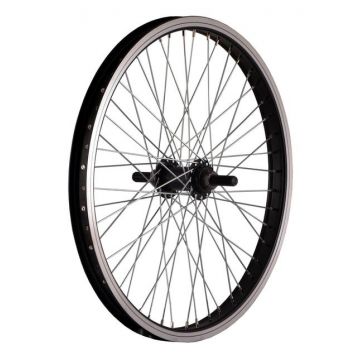 Roata Fata 20inch Cerurim, Janta Simpla Bmx Othin, 406X25, V-Brake, 48H, Neagra