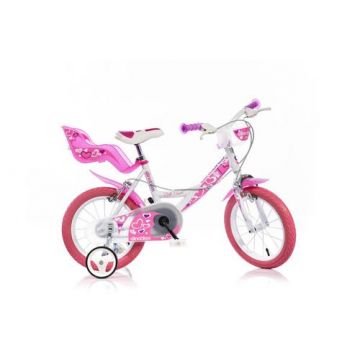 Bicicleta copii DINO BIKES 144RN, Roti 14inch, Little Heart