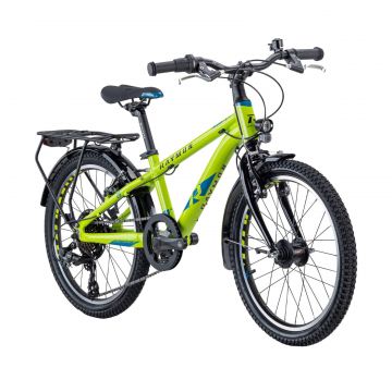 Bicicleta Copii Raymon TwoRay 1.5 Street - 20 Inch, 270 mm, Verde - Tourney