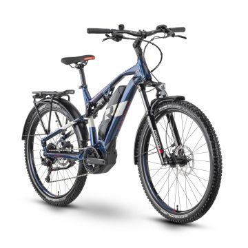Bicicleta Electrica Oras Raymon CrossRay FS E 4.0 - 27.5 Inch, S, Albastru