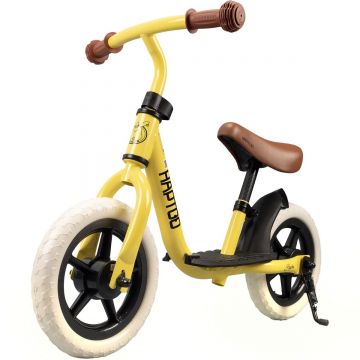 Bicicleta fara pedale, Action One Fun, cu suport pentru picioare, 10 inch, Galben