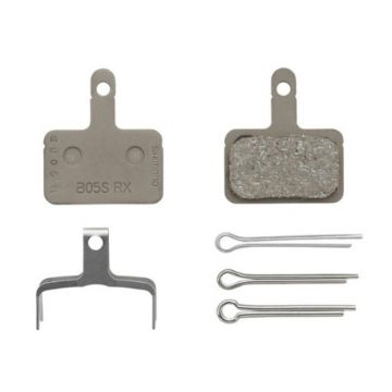 Placute de frana Shimano B05S-RX resin cu arc, 3 tipuri de split pin