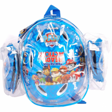 Set casca si protectii cotiere genunchiere Volare Paw Patrol