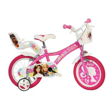 Bicicleta copii 16 - Barbie roz