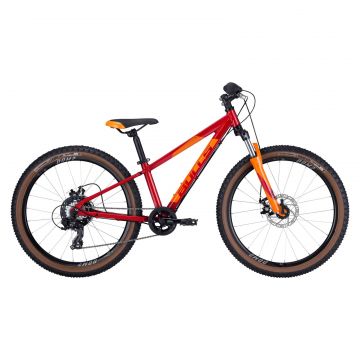 Bicicleta Copii Bulls Tokee 24 Disc - 24 Inch, Rosu