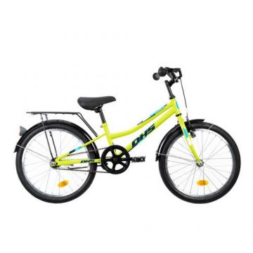 Bicicleta Copii Dhs 2001, roti 20 Inch, franare V-brake, Verde