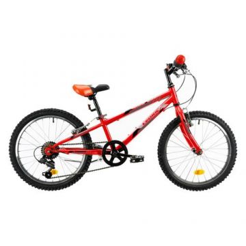 Bicicleta Copii Dhs 2021 Cedric, roti 20 Inch, 6 Viteze, cadru otel 240mm, Rosu