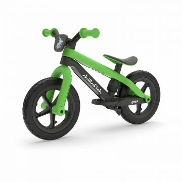 Bicicleta de echilibru, Chillafish, BMXie 2, Cu suport pentru picioare si frana integrate, Cu sa reglabila, Greutatate 3.8 Kg, 12 inch, Pentru 2 - 5 ani, Kiwi