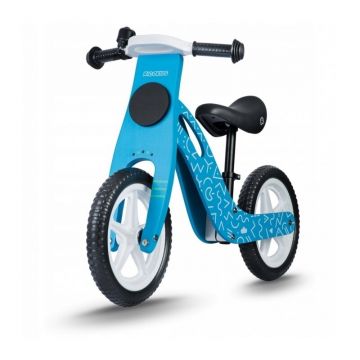 Bicicleta de lemn fara pedale Ricokids RC-613 - Albastru