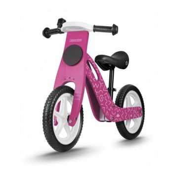 Bicicleta de lemn fara pedale Ricokids RC-614 - Roz