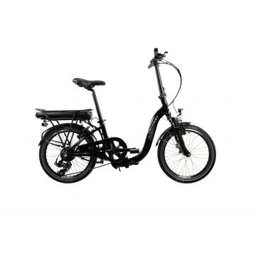 Bicicleta Electrica Pliabila Devron 20122 - 20 Inch, S, Negru