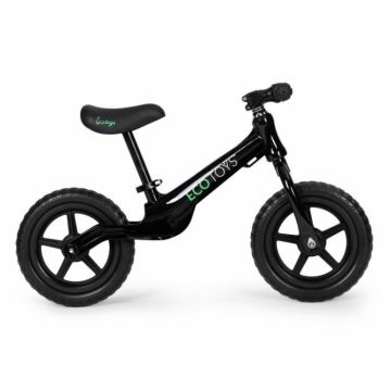 Bicicleta fara pedale cu roti din spuma EVA Ecotoys YM-BB-17 negru