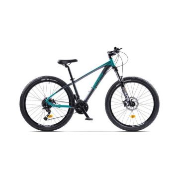 Bicicleta MTB Pegas Drumet XS DRUMETXS9S2752TGN, 27.5'', Gri-Turcoaz