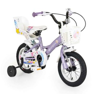 Bicicleta pentru fete 12 inch Moni Byox Pincess Violet