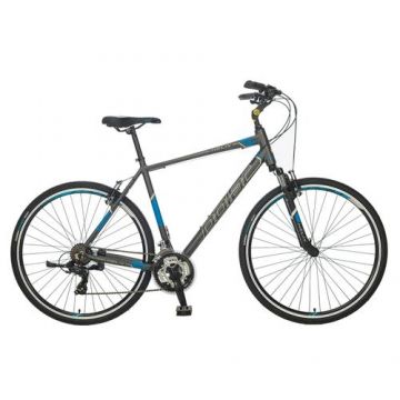 Bicicleta Trekking Polar Helix - 28 Inch, XL (Gri/Albastru)