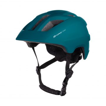 Casca Force Zebu cu lumina teal S-M (51-56 cm)