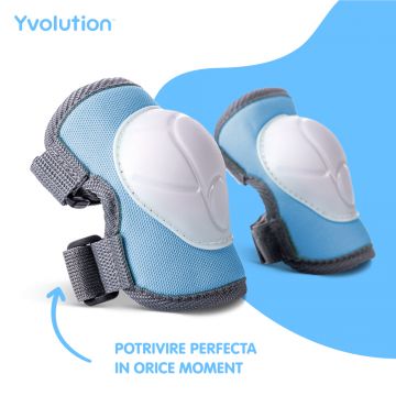 Set 6 protectii sport Yvolution 3-5 ani blue