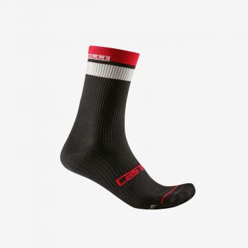 Sosete castelli Gara Thermal 18 Negru/Alb/Rosu L/XL 40-43