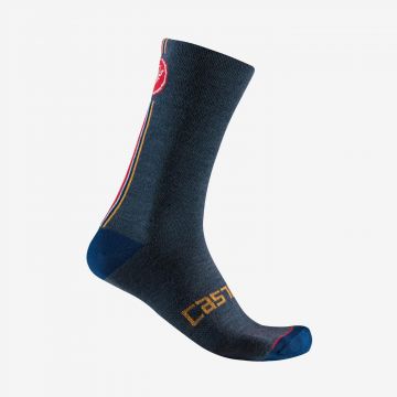 Sosete Castelli Racing Stripe 18 Bleumarin L/XL 40-43