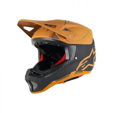 Casca Alpinestars Missile Tech Racer Helmet Black Dark Gold Matt L