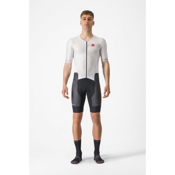 Costum de triatlon cu maneca scurta Castelli Free Sanremo SS Alb/Negru XS