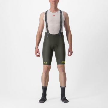 Pantaloni scurti cu bretele Castelli Free Aero RC Classic Verde Inchis L