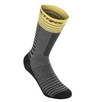 Sosete Alpinestars Drop Socks 19 Mid Gray Yellow S