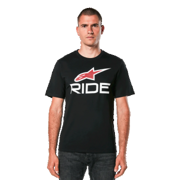 Tricou Alpinestars Ride 4.0 CSF Tee Black/White/Red S