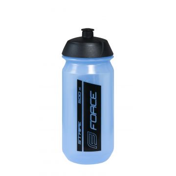 Bidon Force Stripe 0.5l Transparent/Blue/Black