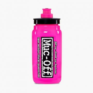 Bidon Muc-Off X Elite Fly Water Bottle Roz 550ml