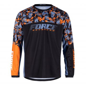 Bluza Force Reckless Maneca Lunga Black-Orange M