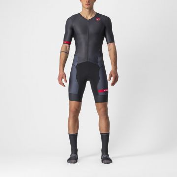 Costum de triatlon cu maneca scurta Castelli Free Sanremo SS Negru L