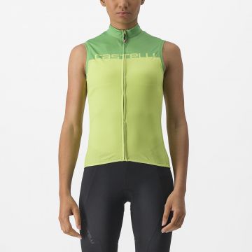 Tricou fara maneci Castelli Velocissima SL de dama Lime/Verde L