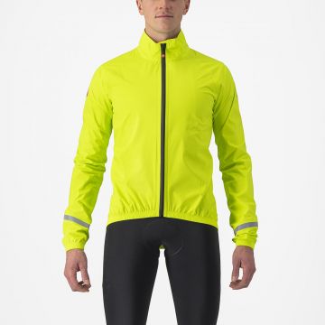 Jacheta de ploaie Castelli Emergency 2 Rain Galben Fluo L