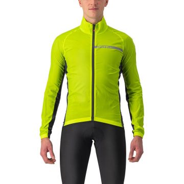 Jacheta de vant Castelli Squadra Stretch Galben Fluo L