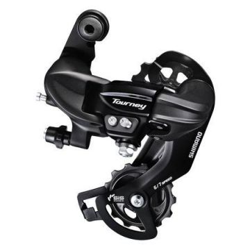 Schimbator Spate Shimano Tourney ARDTY300D, 6/7 Viteze, Negru