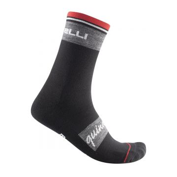 Sosete Castelli Quindici Soft Merino Negru L/XL 40-43