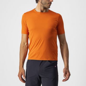 Tricou casual Castelli Tech 2 Tee Portocaliu L