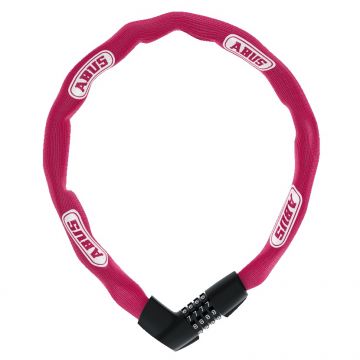 Abus - antifurt bicicleta tip lant cu cifru - Tresor 1385/85 - roz coral