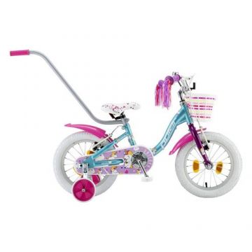 Bicicleta Copii Polar 2024 Unicorn baby, roti 14 Inch, Albastru/Roz