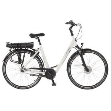 Bicicleta Electrica Corwin 28122, roti 28 Inch, cadru 530mm, motor 250 W, 7 viteze, Alb