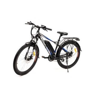 Bicicleta electrica Motus City, Viteza maxima 25 km/h, motor 250 W, 7 viteze, roti 27.5inch (Negru)