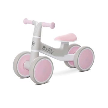 Bicicleta fara pedale cu 4 roti Lorelli Buddy Roz